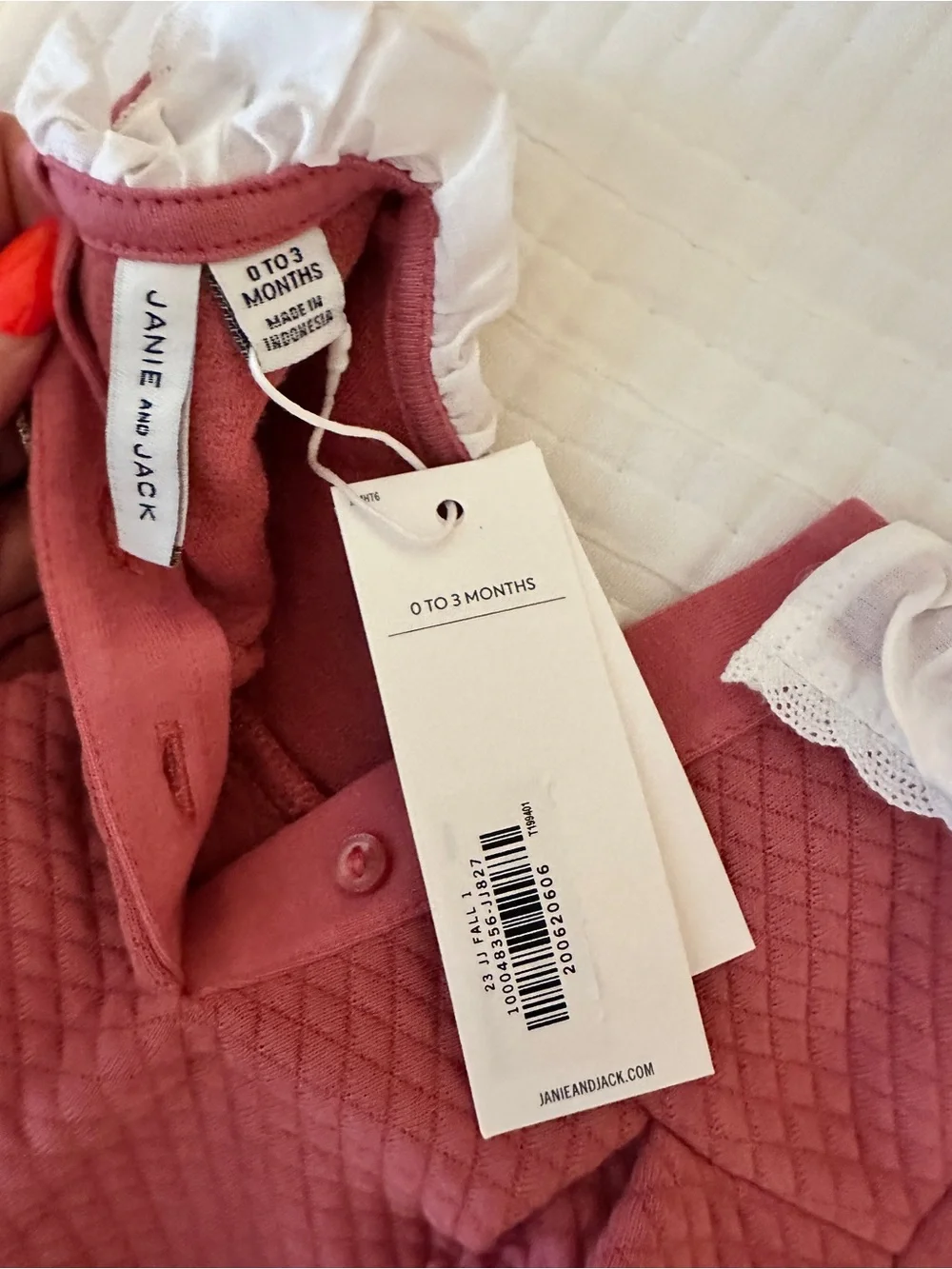 Baby Girls' Quilted Rust Pink Top & Bloomers Set